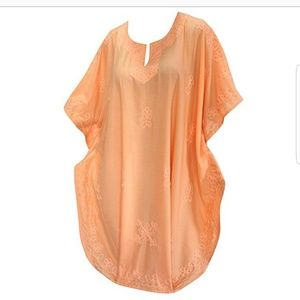 Women's Embroidered Short Caftan